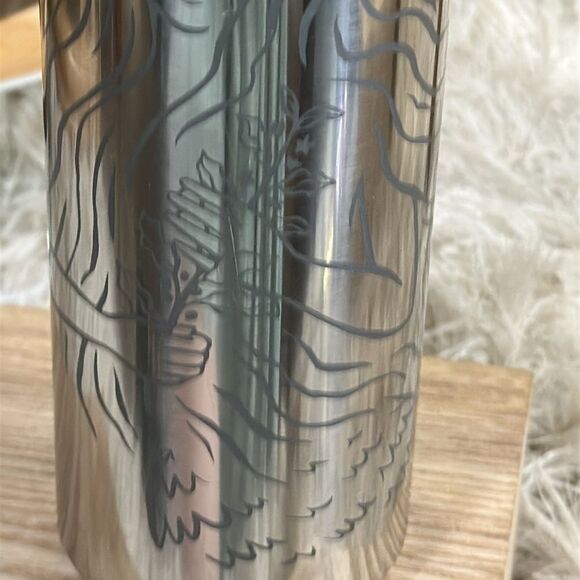 Starbucks Silver 50th Anniversary Mermaid Stainless Steel Water Bottle 20 oz - Picture 8 of 17